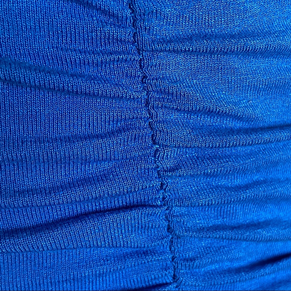 Blue Ruched Skirt - Picture 13 of 16